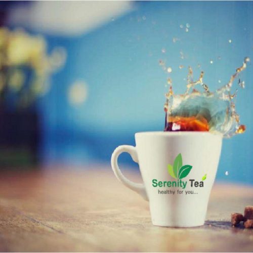 Tea Serenity Tea branding logo