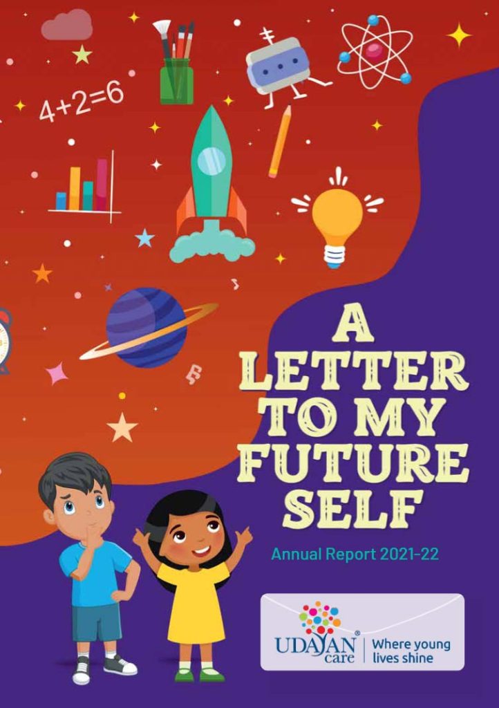 Showcasing Our Exceptional Work: The Annual Report for Udayan Care, designed and created by G Caffe.